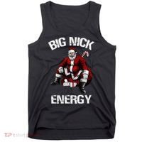 Big Nick Energy Funny Santa Christmas Tank Top thumb 0