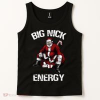 Big Nick Energy Funny Santa Christmas Tank Top thumb 2