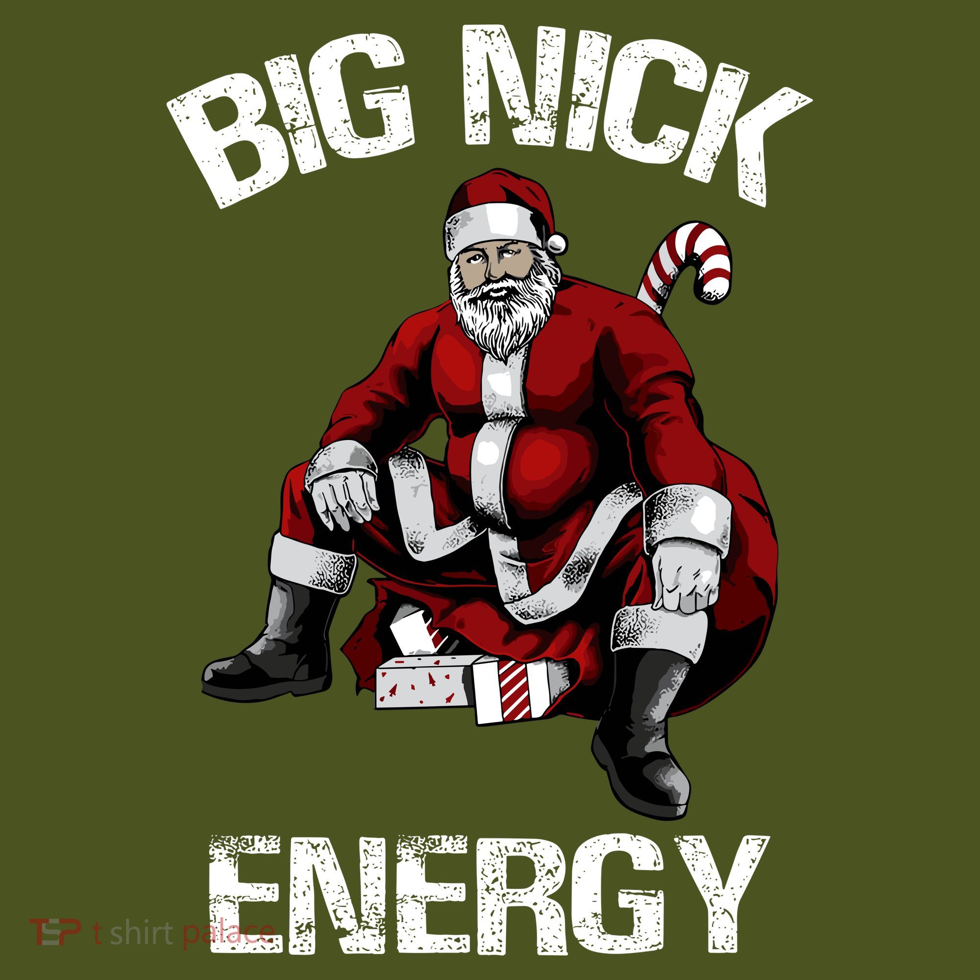 Big Nick Energy Funny Santa Christmas The Baniff Cuffed Pom Beanie