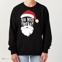 Big Nick Energy Funny Xmas Santa Hipster Women's Sweatshirt thumb 0