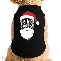 Big Nick Energy Funny Xmas Santa Hipster Doggie Tank thumb 0