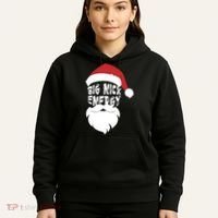 Big Nick Energy Funny Xmas Santa Hipster Hoodie thumb 5