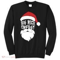 Big Nick Energy Funny Xmas Santa Hipster Sweatshirt thumb 0