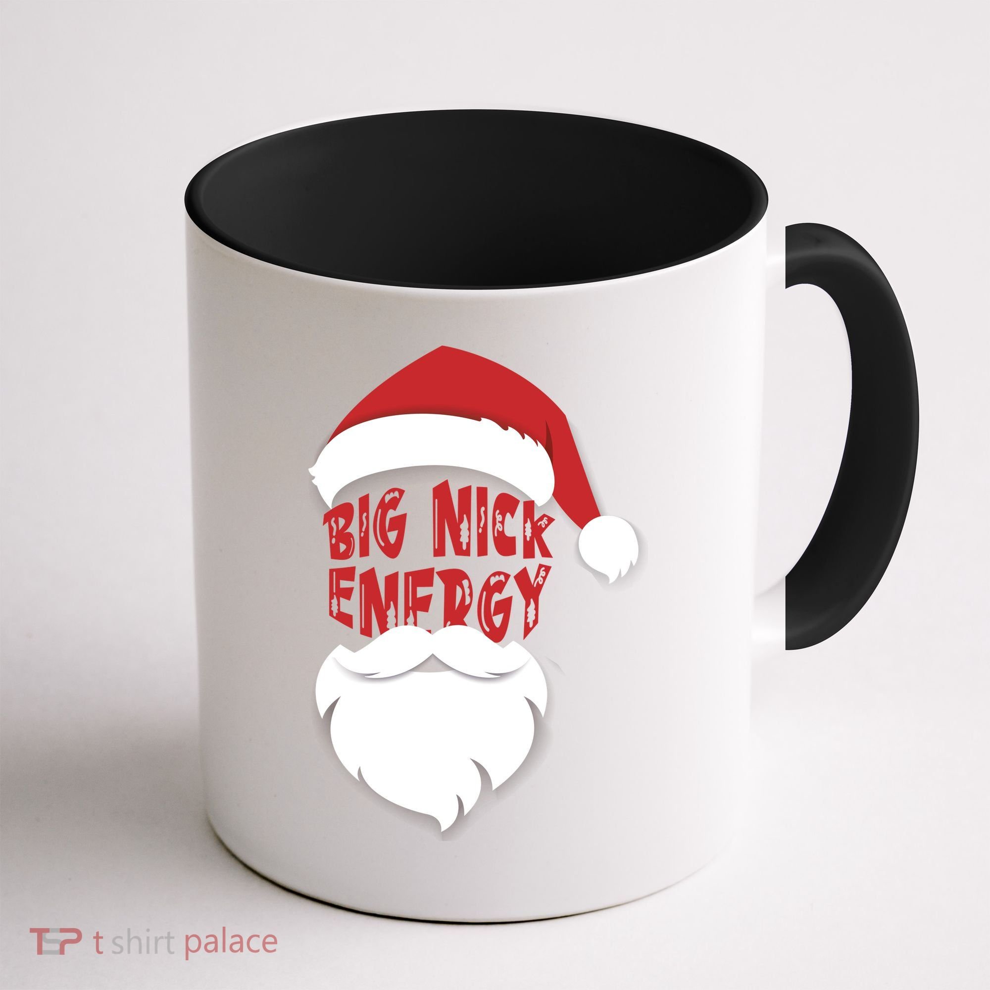 Big Nick Energy Funny Xmas Santa Hipster Coffee Mug