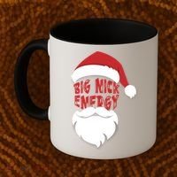 Big Nick Energy Funny Xmas Santa Hipster Coffee Mug thumb 2