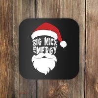 Big Nick Energy Funny Xmas Santa Hipster Coaster thumb 0