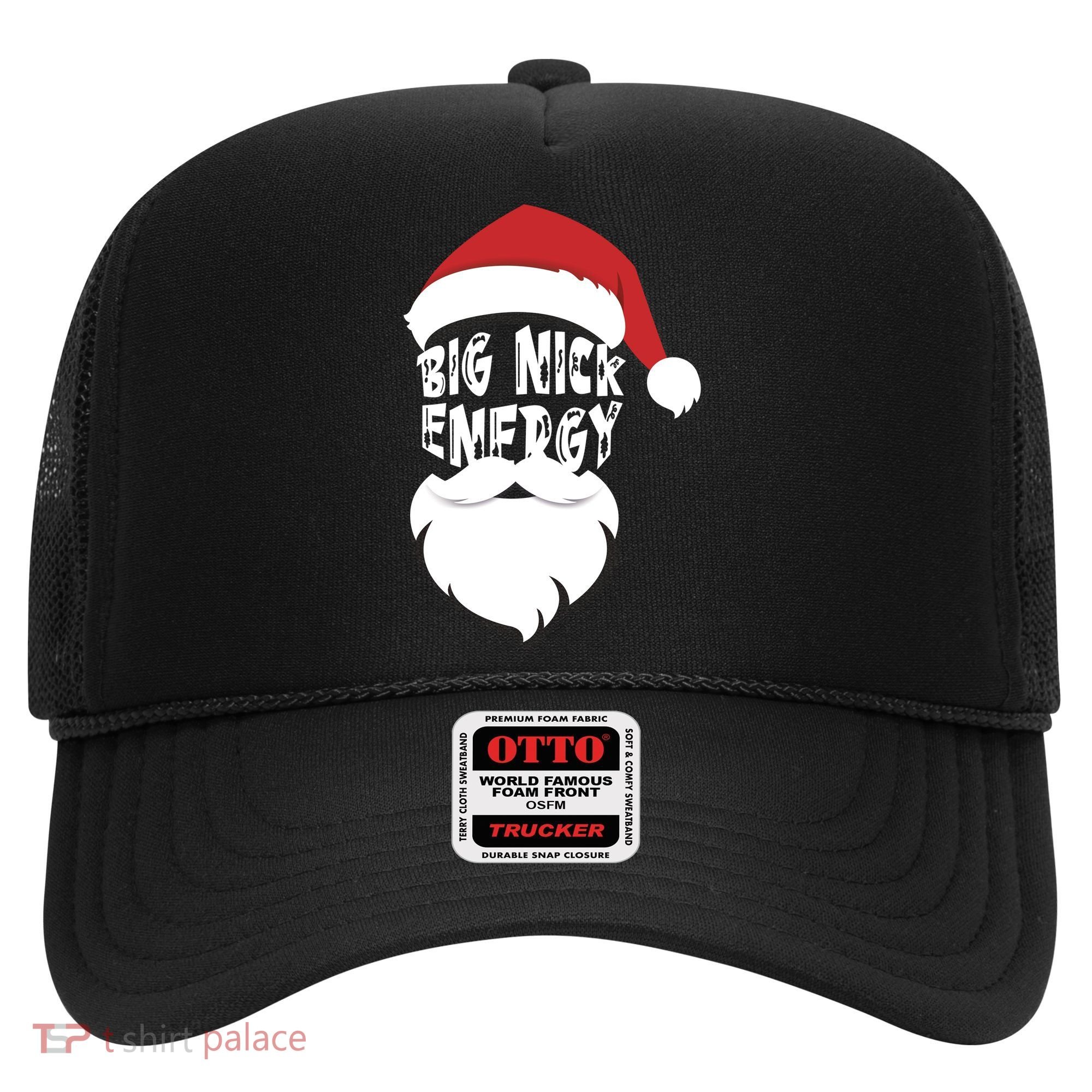 Big Nick Energy Funny Xmas Santa Hipster Hat