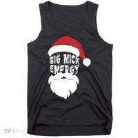 Big Nick Energy Funny Xmas Santa Hipster Tank Top thumb 0