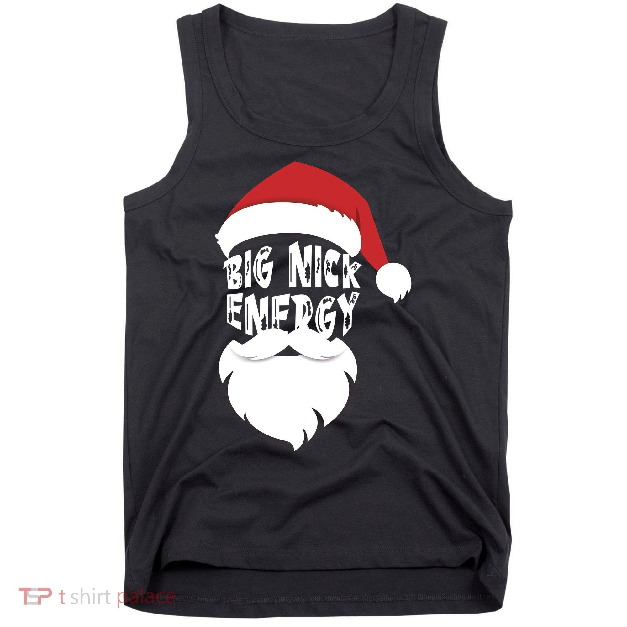 Big Nick Energy Funny Xmas Santa Hipster Tank Top
