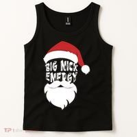 Big Nick Energy Funny Xmas Santa Hipster Tank Top thumb 2