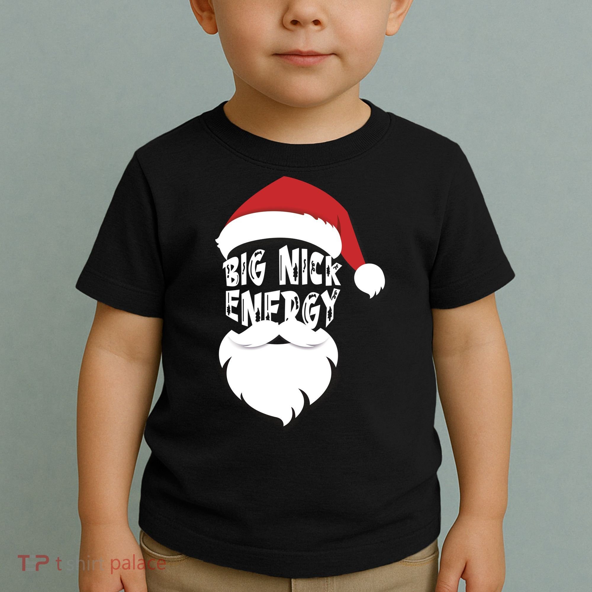 Big Nick Energy Funny Xmas Santa Hipster Toddler T-Shirt