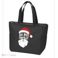 Big Nick Energy Funny Xmas Santa Hipster Tote Bag thumb 3
