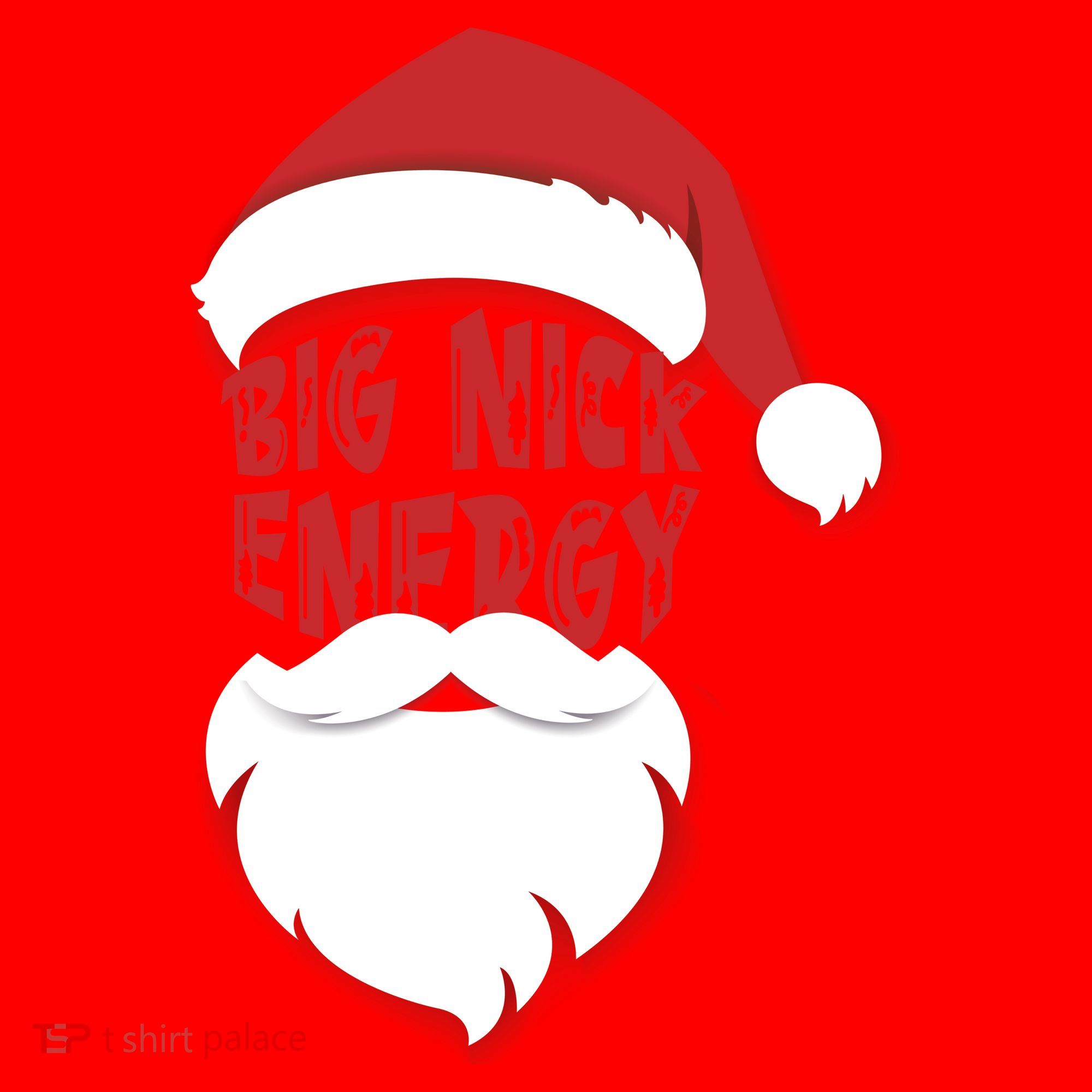 Big Nick Energy Funny Xmas Santa Hipster Santa Hat