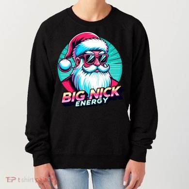 Big Nick Energy Funny Santa Christmas Women's Sweatshirt
