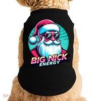 Big Nick Energy Funny Santa Christmas Doggie Tank thumb 0