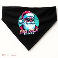 Big Nick Energy Funny Santa Christmas USA-Made Doggie Bandana thumb 0