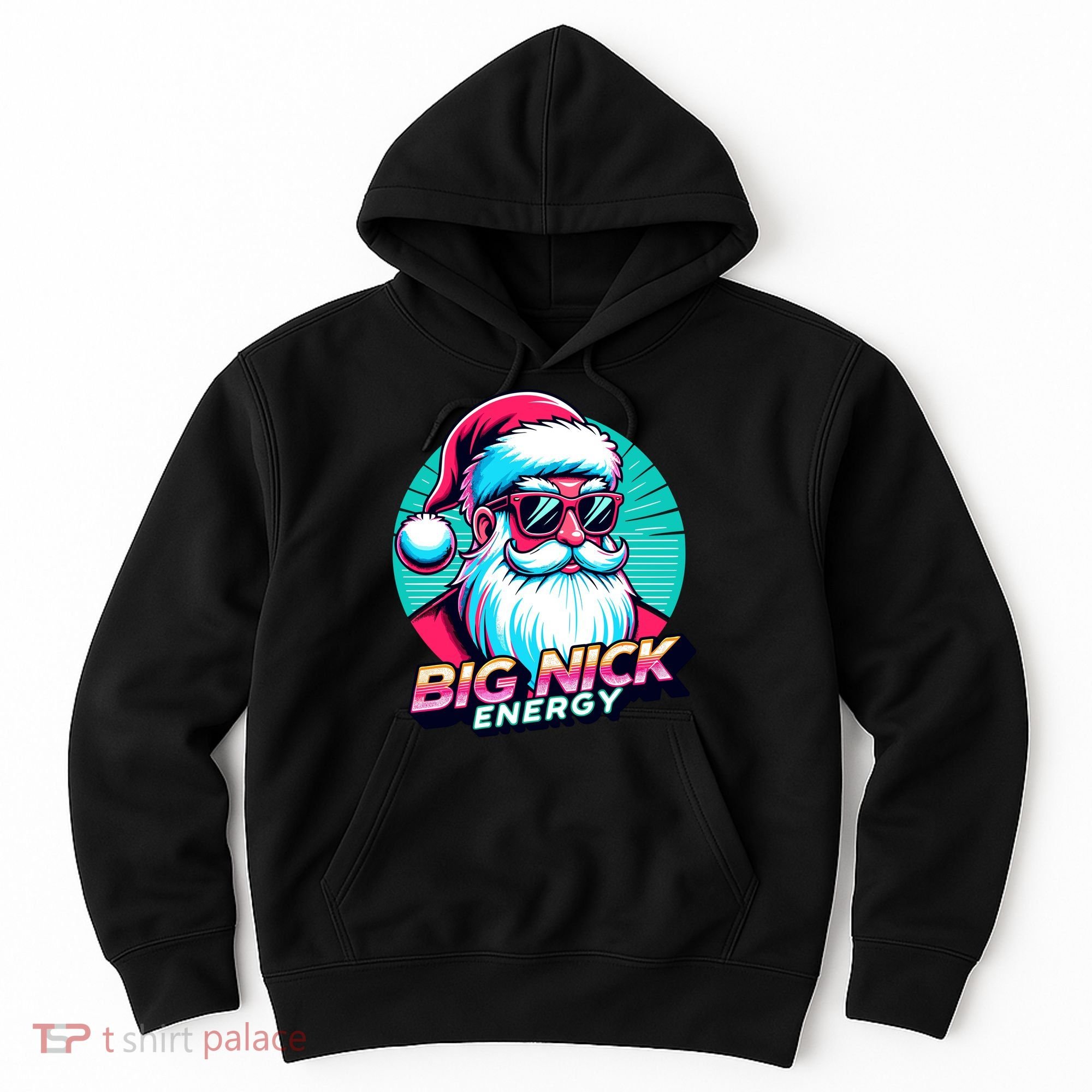 Big Nick Energy Funny Santa Christmas Hoodie