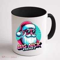 Big Nick Energy Funny Santa Christmas Coffee Mug thumb 1