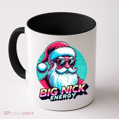 Big Nick Energy Funny Santa Christmas Coffee Mug