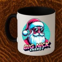Big Nick Energy Funny Santa Christmas Coffee Mug thumb 2