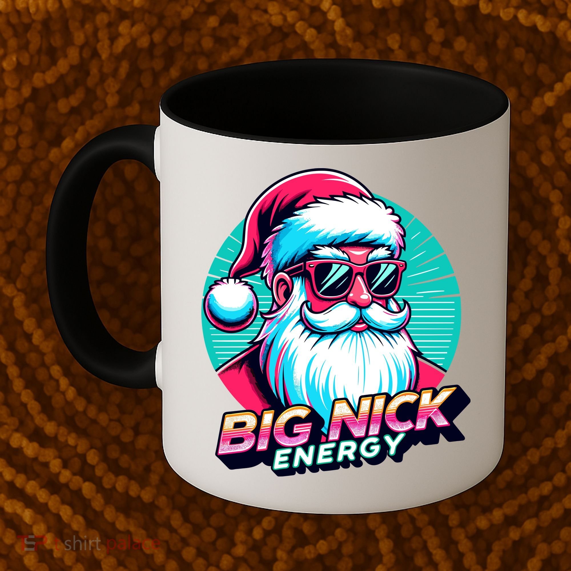 Big Nick Energy Funny Santa Christmas Coffee Mug