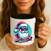 Big Nick Energy Funny Santa Christmas Coffee Mug thumb 3