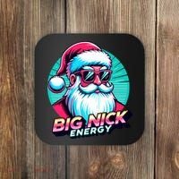 Big Nick Energy Funny Santa Christmas Coaster thumb 0