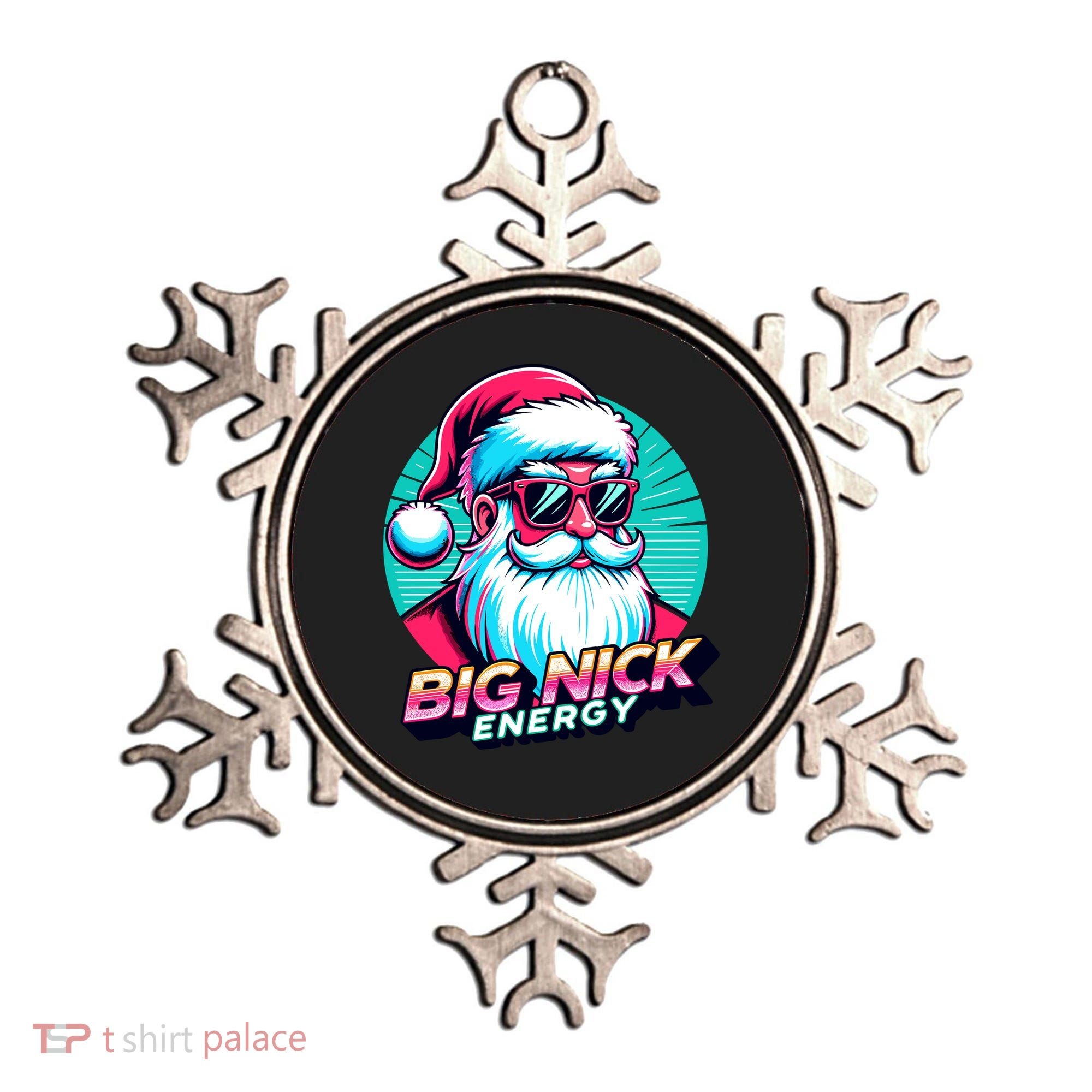 Big Nick Energy Funny Santa Christmas Ornament