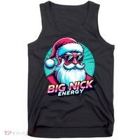 Big Nick Energy Funny Santa Christmas Tank Top thumb 0