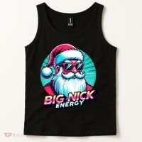 Big Nick Energy Funny Santa Christmas Tank Top thumb 2