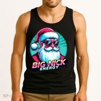 Big Nick Energy Funny Santa Christmas Tank Top thumb 3