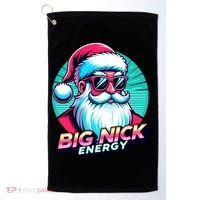 Big Nick Energy Funny Santa Christmas Golf Towel thumb 0
