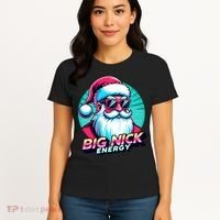 Big Nick Energy Funny Santa Christmas Women's T-Shirt thumb 4