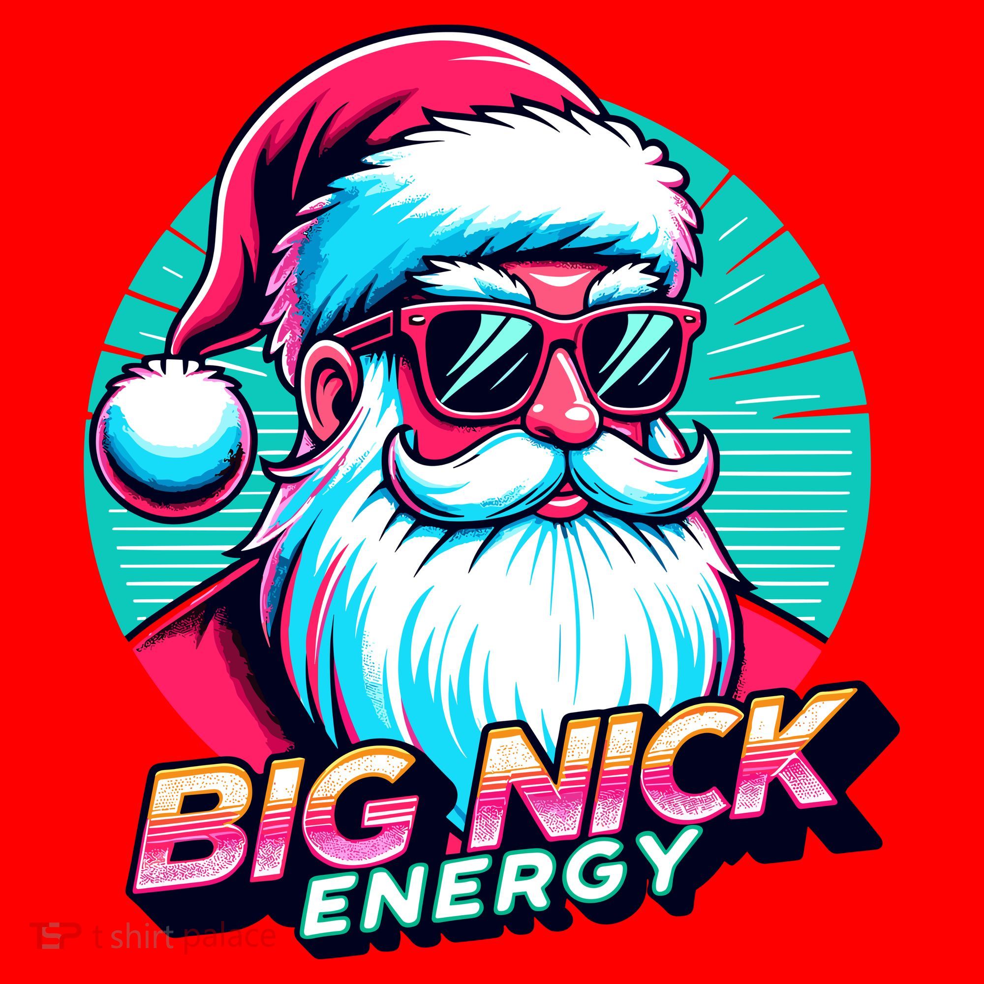 Big Nick Energy Funny Santa Christmas Santa Hat