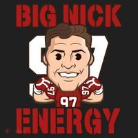 Big Nick Energy Nick 97 Football Player Bosa Fan Women's Sweatshirt thumb 2