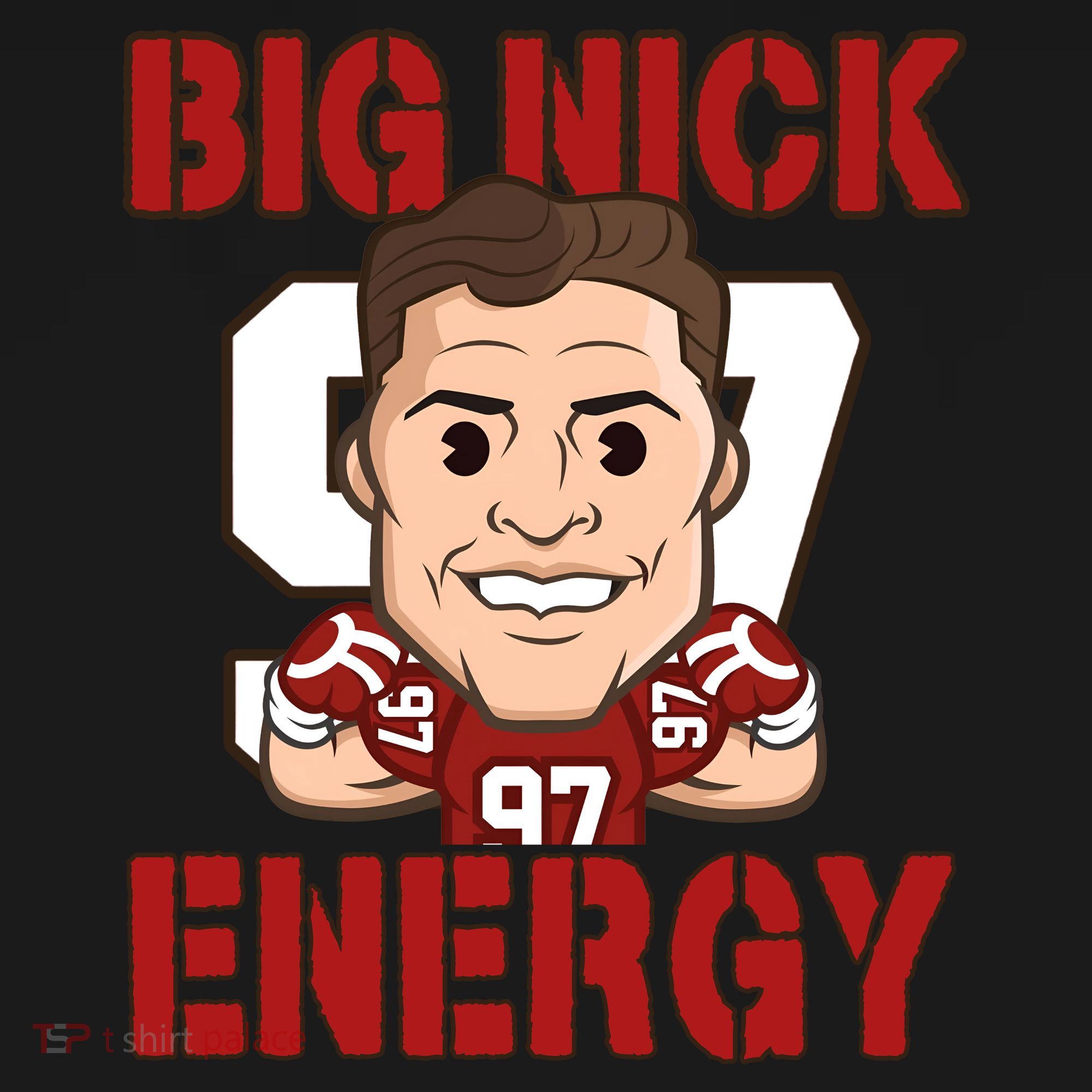 Big Nick Energy Nick 97 Football Player Bosa Fan Backpack