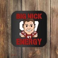 Big Nick Energy Nick 97 Football Player Bosa Fan Coaster thumb 0