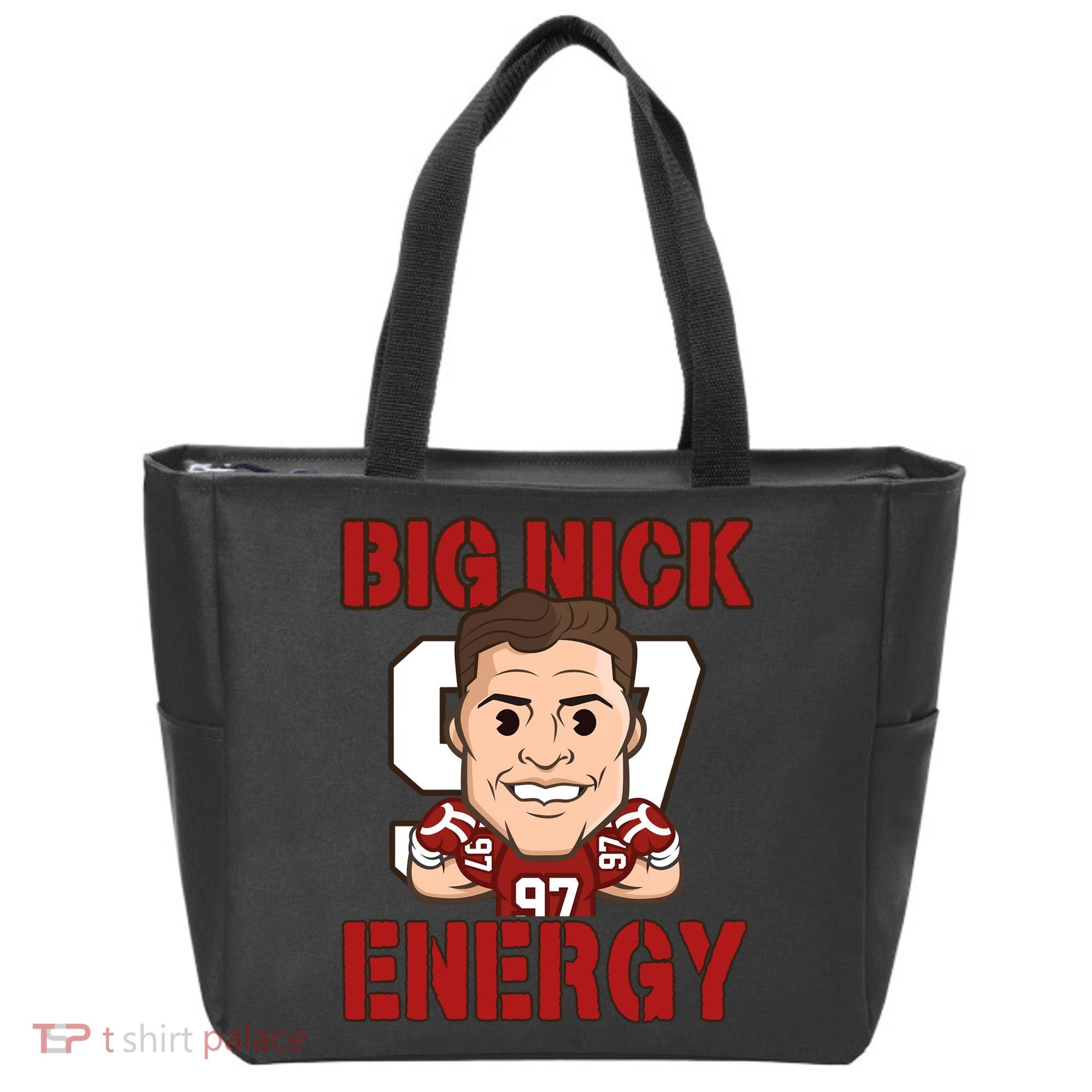Big Nick Energy Nick 97 Football Player Bosa Fan Tote Bag
