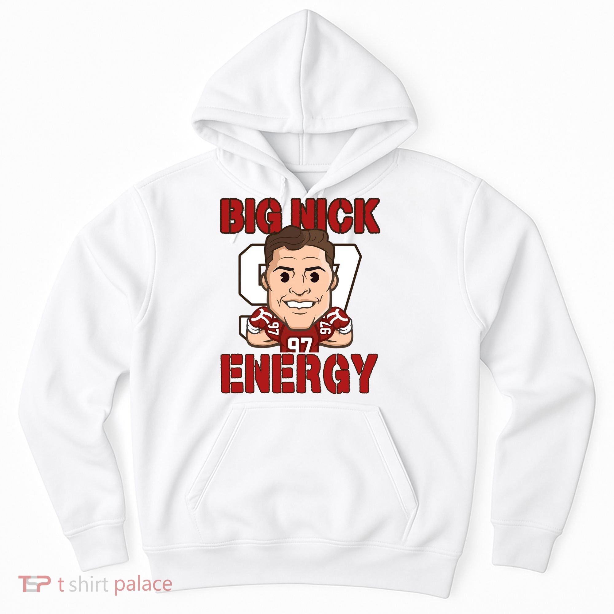 Big Nick Energy Nick 97 Football Player Bosa Fan Hoodie