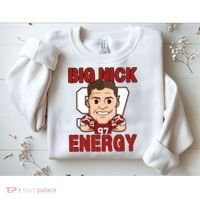 Big Nick Energy Nick 97 Football Player Bosa Fan Sweatshirt thumb 2
