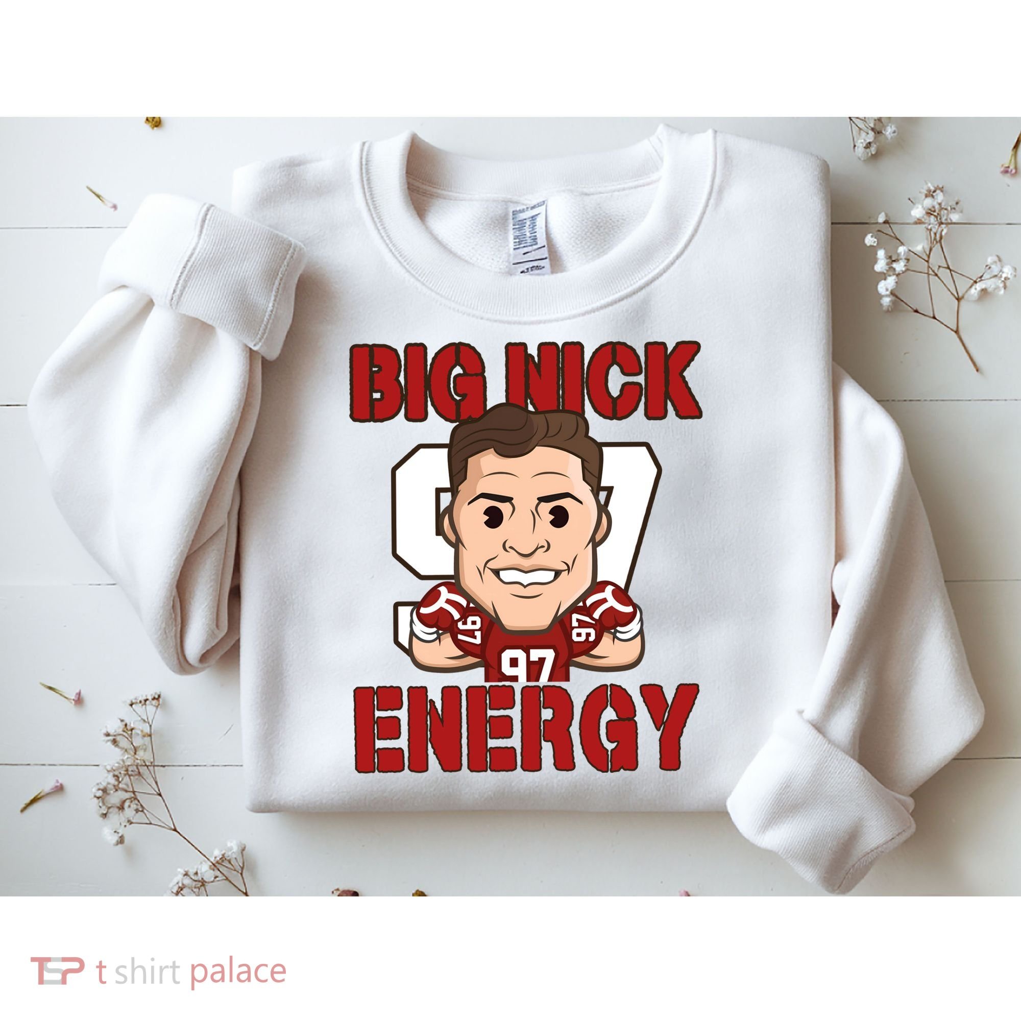 Big Nick Energy Nick 97 Football Player Bosa Fan Sweatshirt