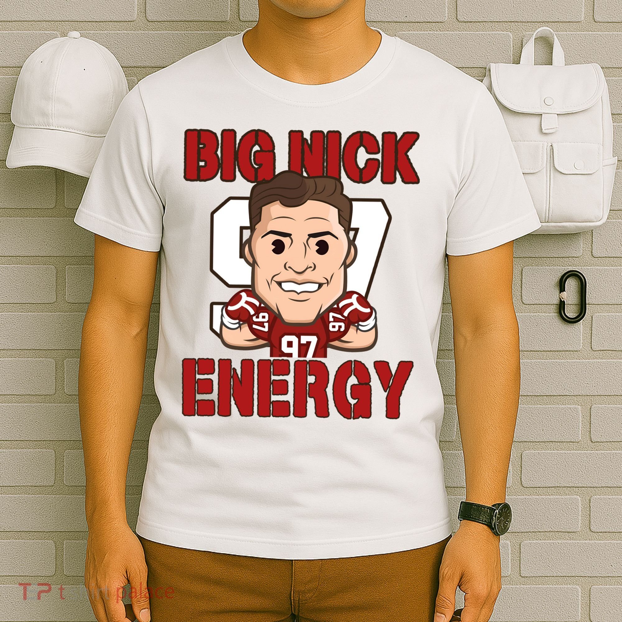 Big Nick Energy Nick 97 Football Player Bosa Fan T-Shirt