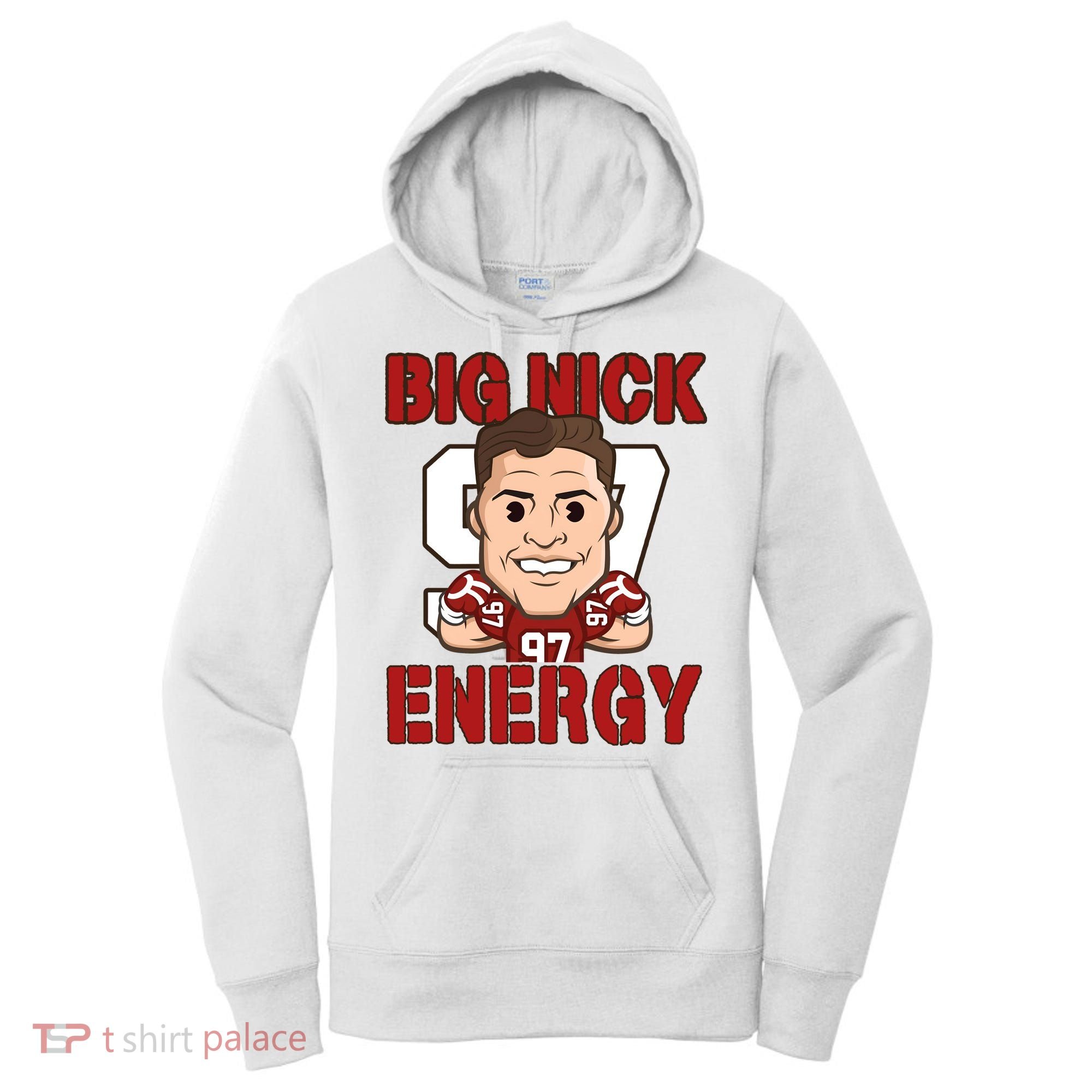 Big Nick Energy Nick 97 Football Player Bosa Fan Women's Hoodie