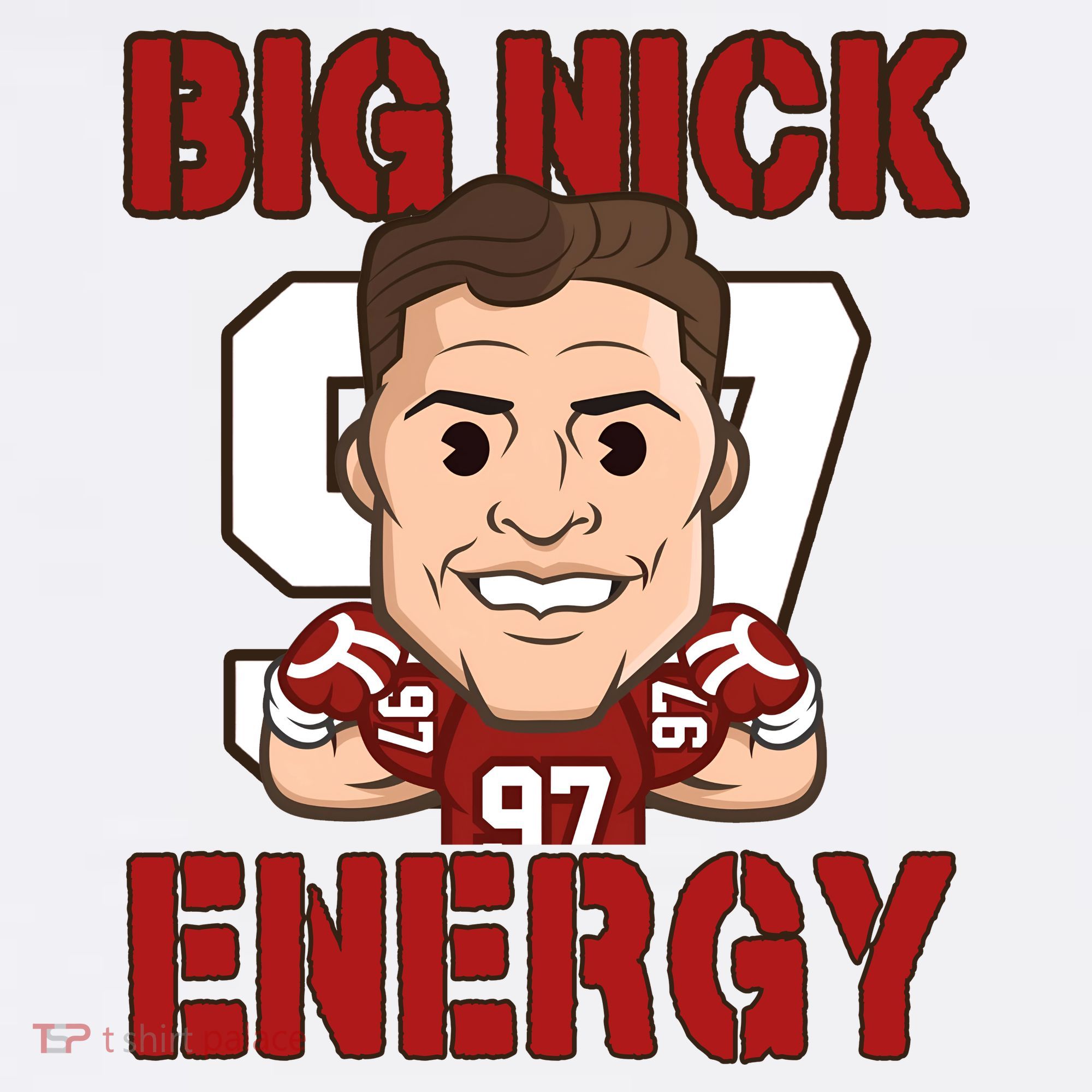 Big Nick Energy Nick 97 Football Player Bosa Fan Women's Hoodie