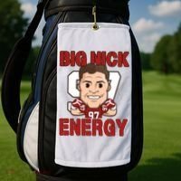 Big Nick Energy Nick 97 Football Player Bosa Fan Golf Towel thumb 2
