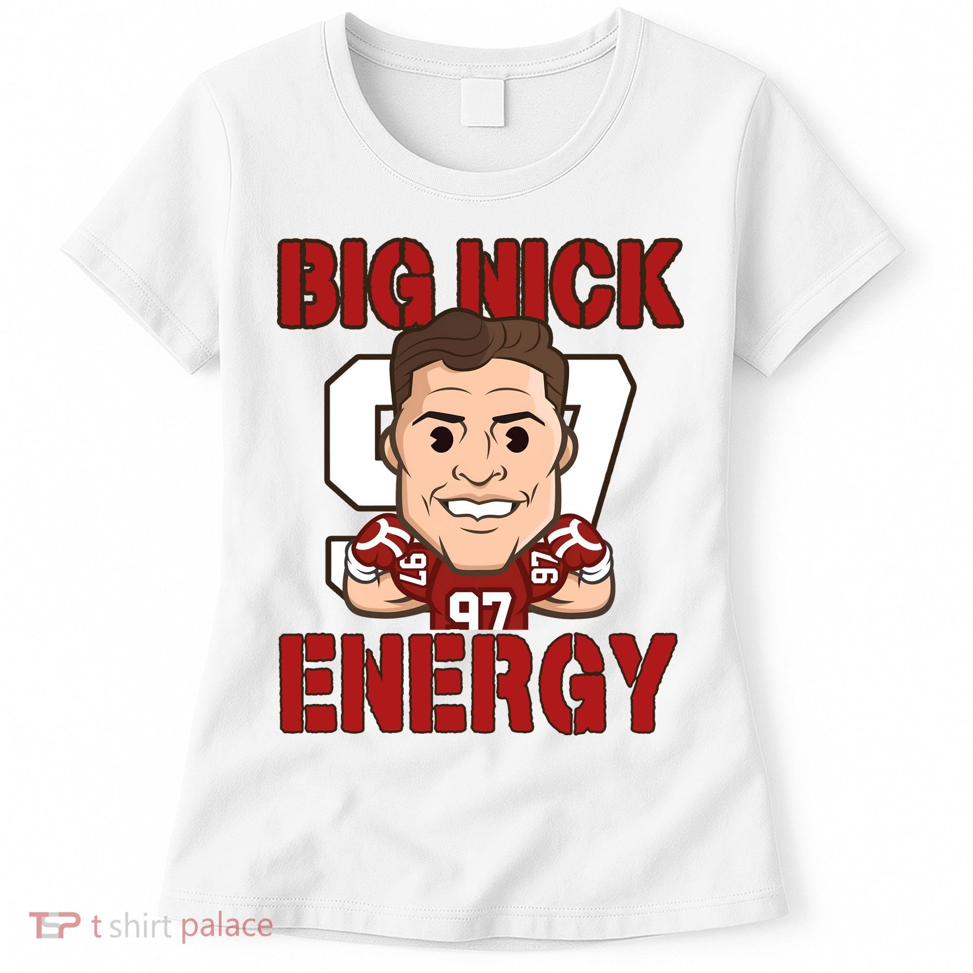 Big Nick Energy Nick 97 Football Player Bosa Fan Women's T-Shirt