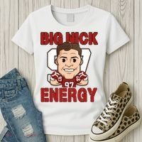Big Nick Energy Nick 97 Football Player Bosa Fan Women's T-Shirt thumb 3