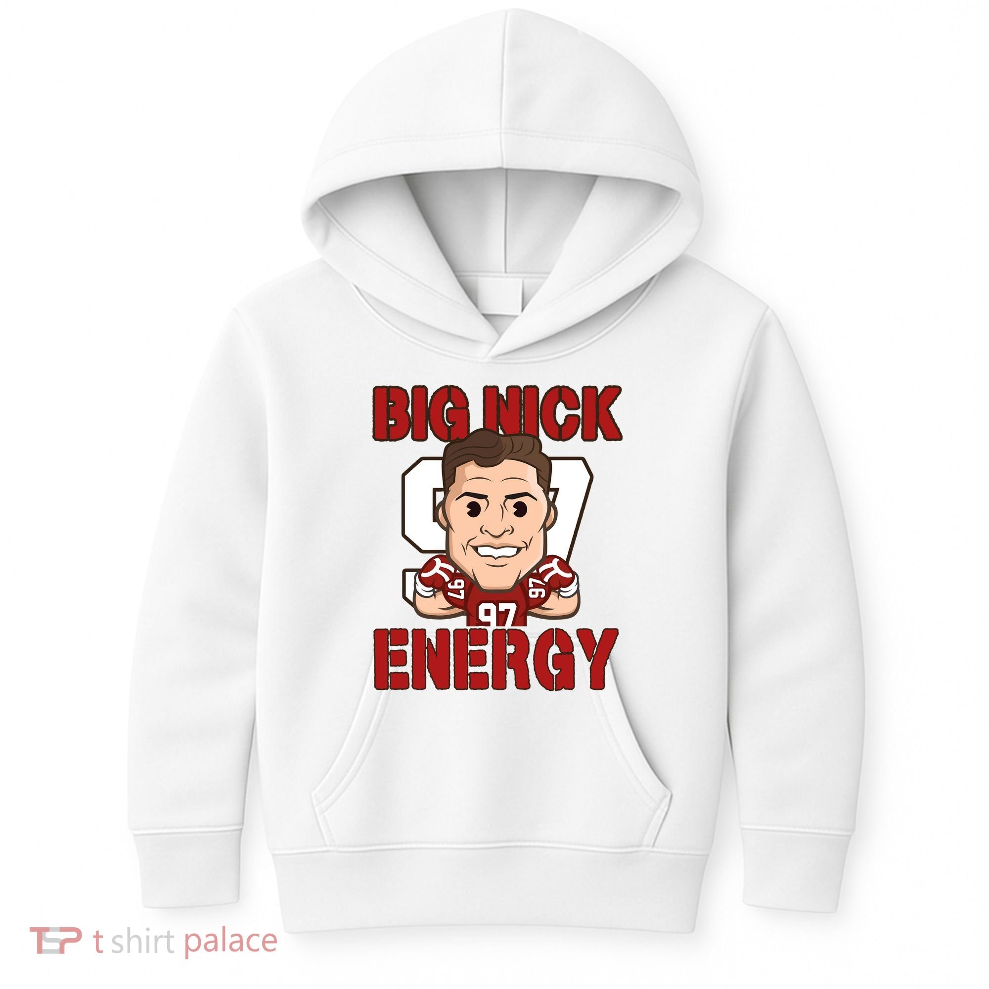 Big Nick Energy Nick 97 Football Player Bosa Fan Kids Hoodie