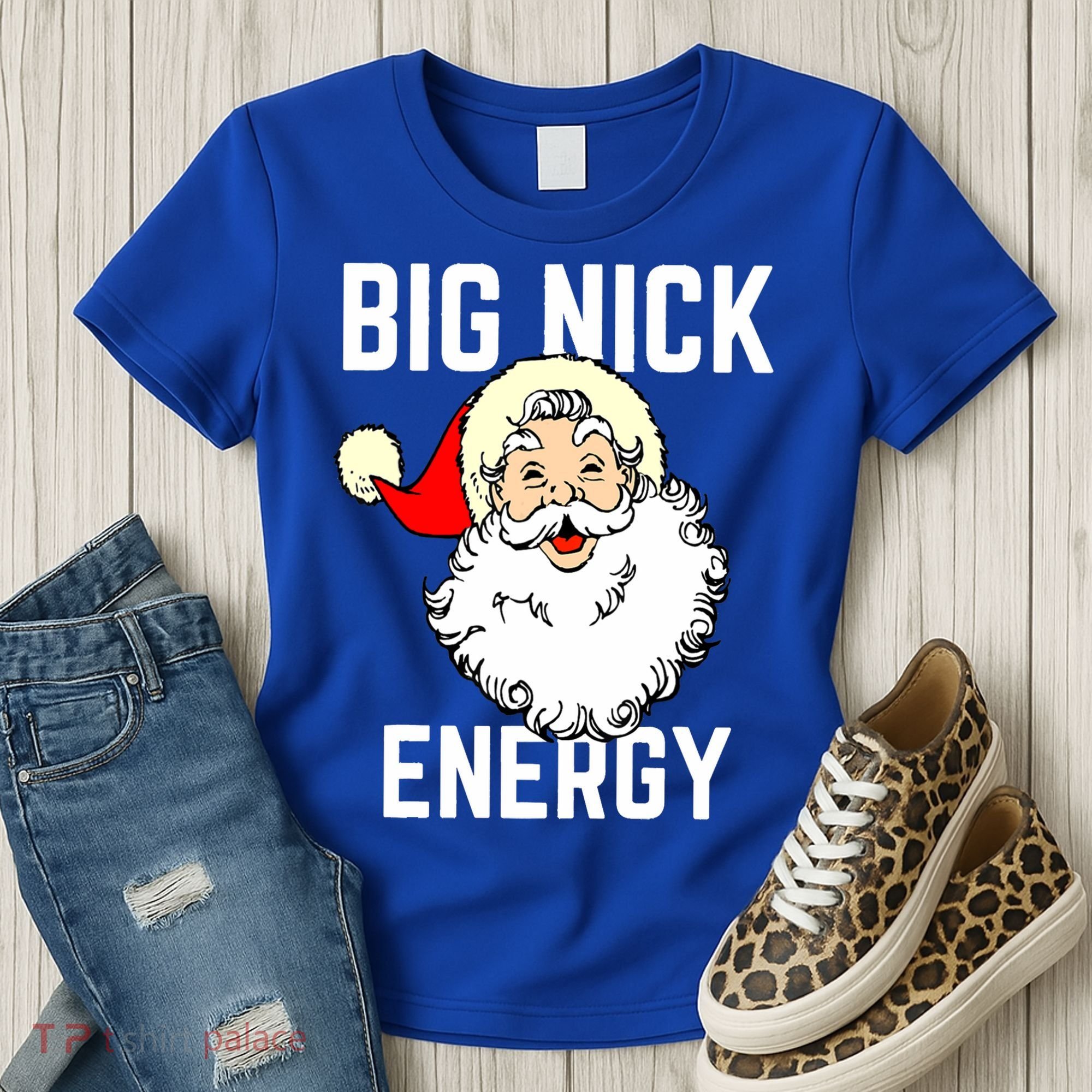 Big Nick Energy Funny Xmas Christmas Gift Women's T-Shirt