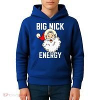 Big Nick Energy Funny Xmas Christmas Gift Kids Hoodie thumb 4